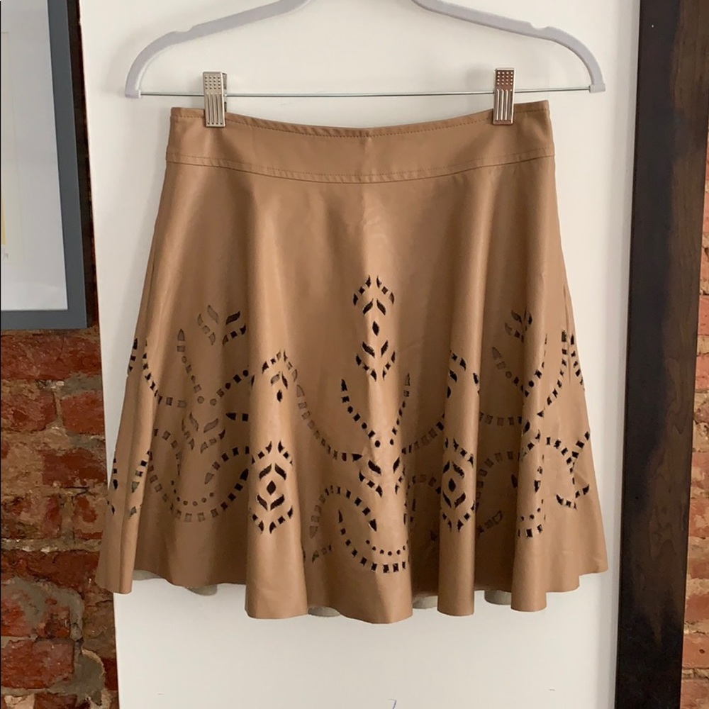 MOON faux leather skirt